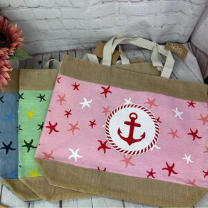 boutique T.P.O NWT beach tote bag anchor nautical anchor choice of color
